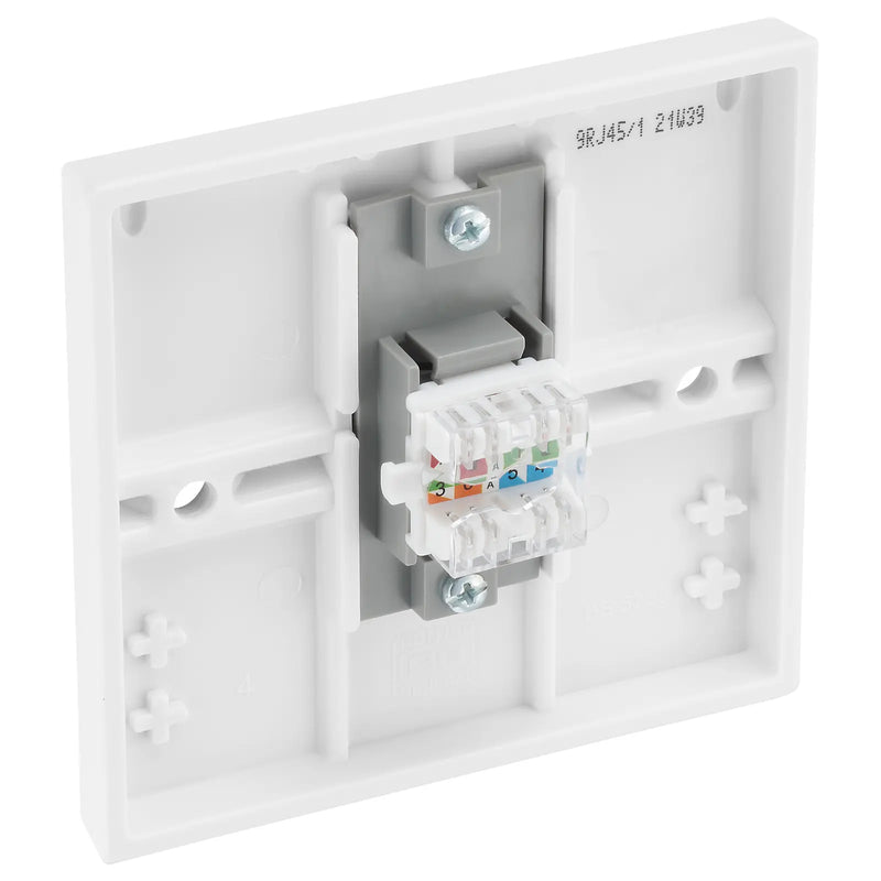 BG Electrical 900 Series - Single, RJ45 data socket (screw)