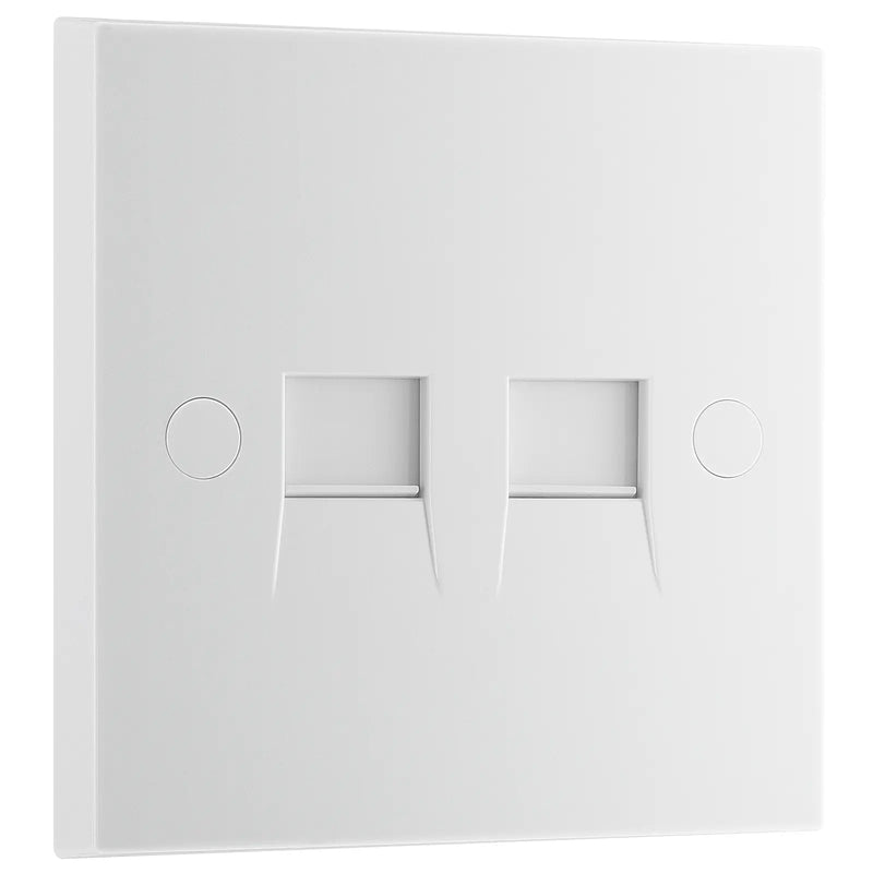 BG Electrical 900 Series - Double, RJ11 telephone socket (screw)