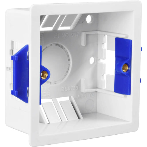 BG Electrical Contractor - Single Square Dry Lining Box, 47mm
