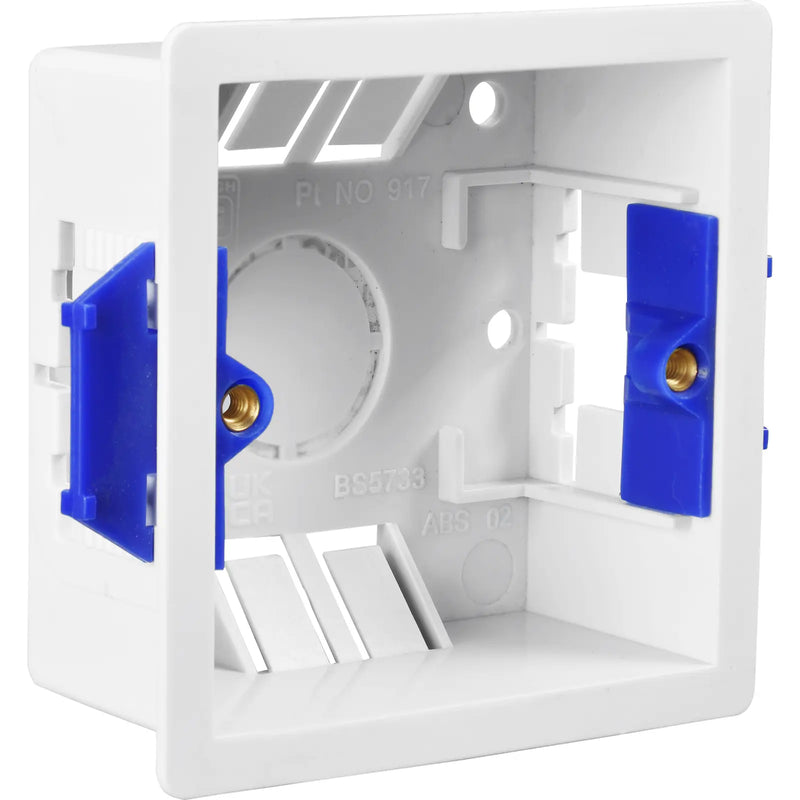 BG Electrical Contractor - Single Square Dry Lining Box, 47mm