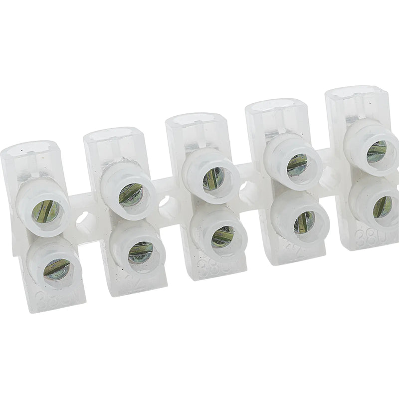 BG Electrical Contractor - 15A terminal strip, 6 way
