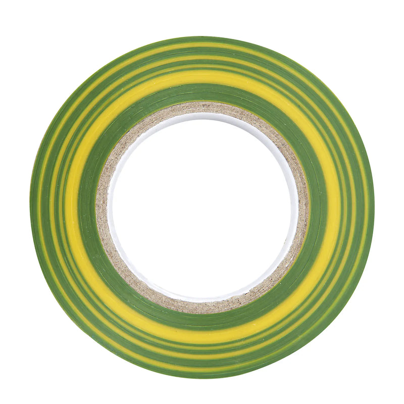 BG Electrical Contractor - Insulation tape, green/yellow, 19mm x 20m
