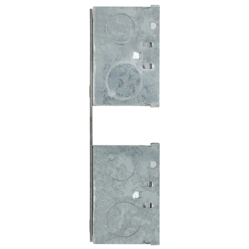 BG Electrical Contractor - Steel Knockout Box, 4 x Double, 47mm, Combination Plate