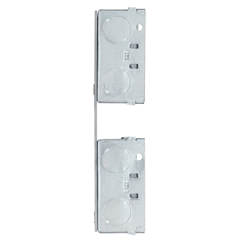 BG Electrical Contractor - Steel Knockout Box, 4 x Double, 35mm, Combination Plate