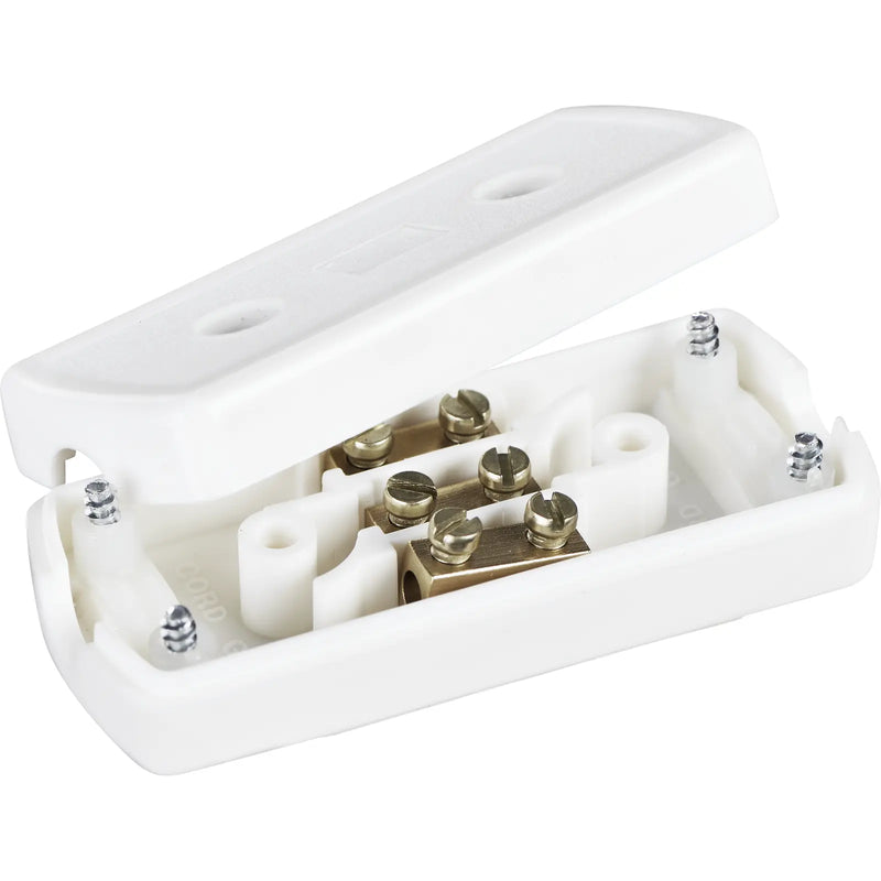 BG Electrical Contractor - Flex Connector, 13A, 3 Terminal, Solid Brass Through Terminals