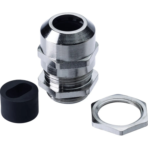 BG Electrical Contractor - Brass gland kit, 2.5 - 4mm flat cable, cable insert and locknut
