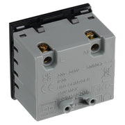BG Electrical Euro Module - 45W USB A+C Euro Module - Black