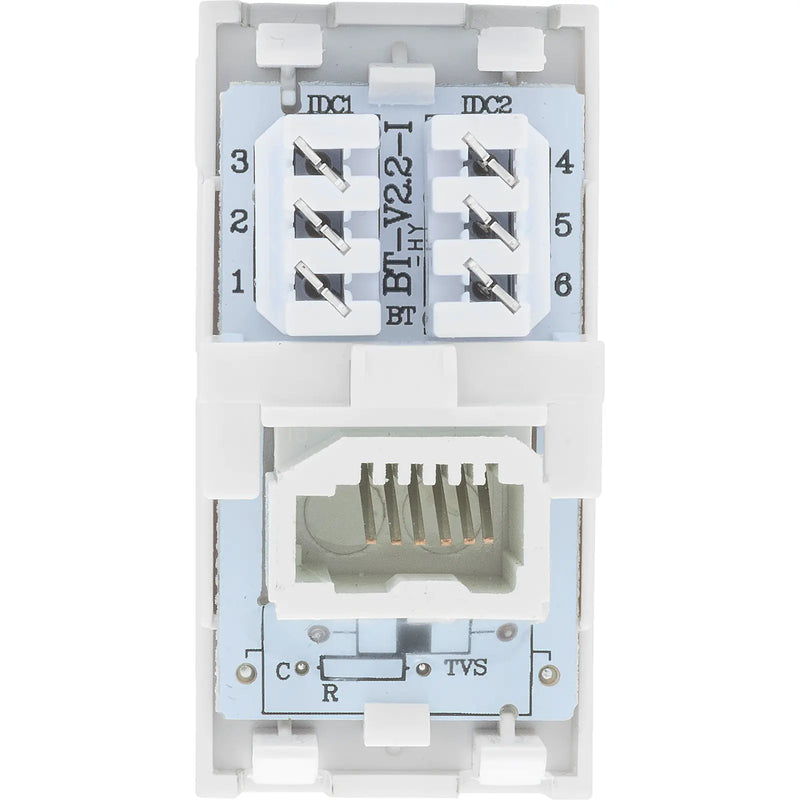 BG Electrical Euro Module - Telephone - BT secondary (IDC)