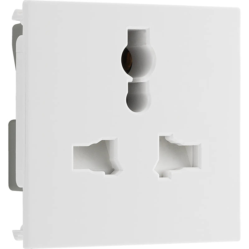 BG Electrical Euro Module - Universal unswitched socket