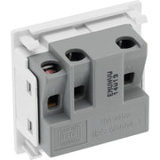 BG Electrical Euro Module - Universal unswitched socket