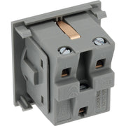 BG Electrical Euro Module - 16A Schuko, unswitched socket