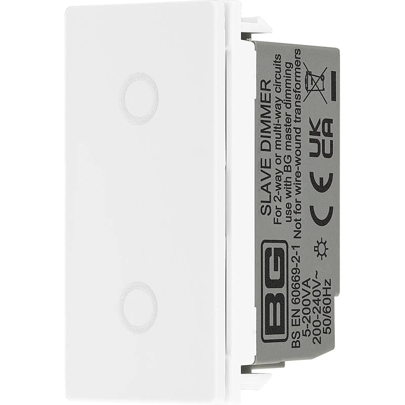 BG Electrical Euro Module - Touch LED dimmer secondary