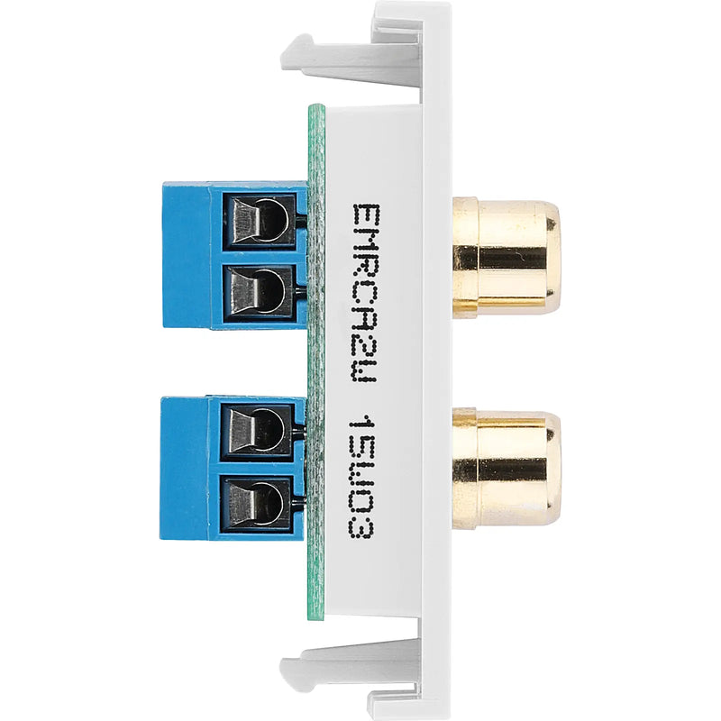 BG Electrical Euro Module - RCA x 2 outlet