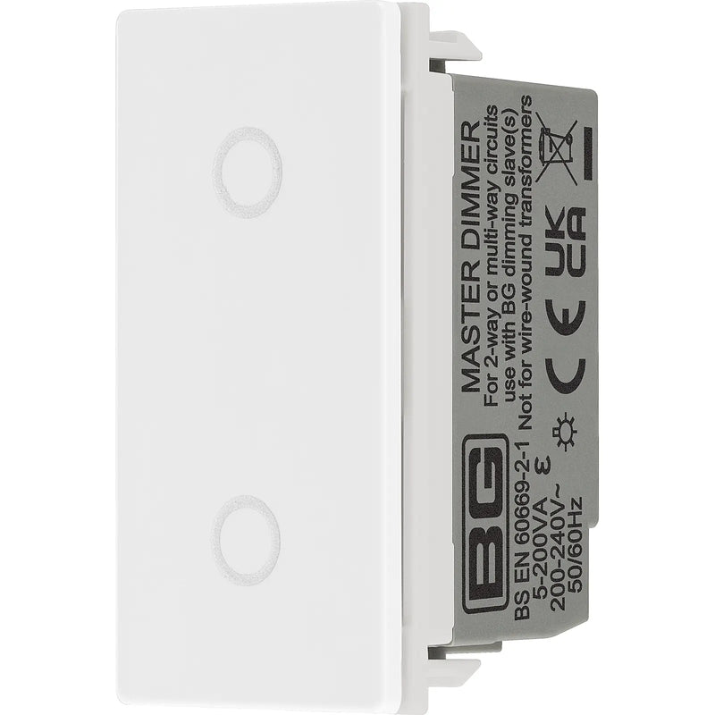 BG Electrical Euro Module - Touch LED dimmer master