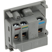 BG Electrical Euro Module - 5A round pin, unswitched socket