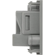 BG Electrical Euro Module - 5A round pin, unswitched socket