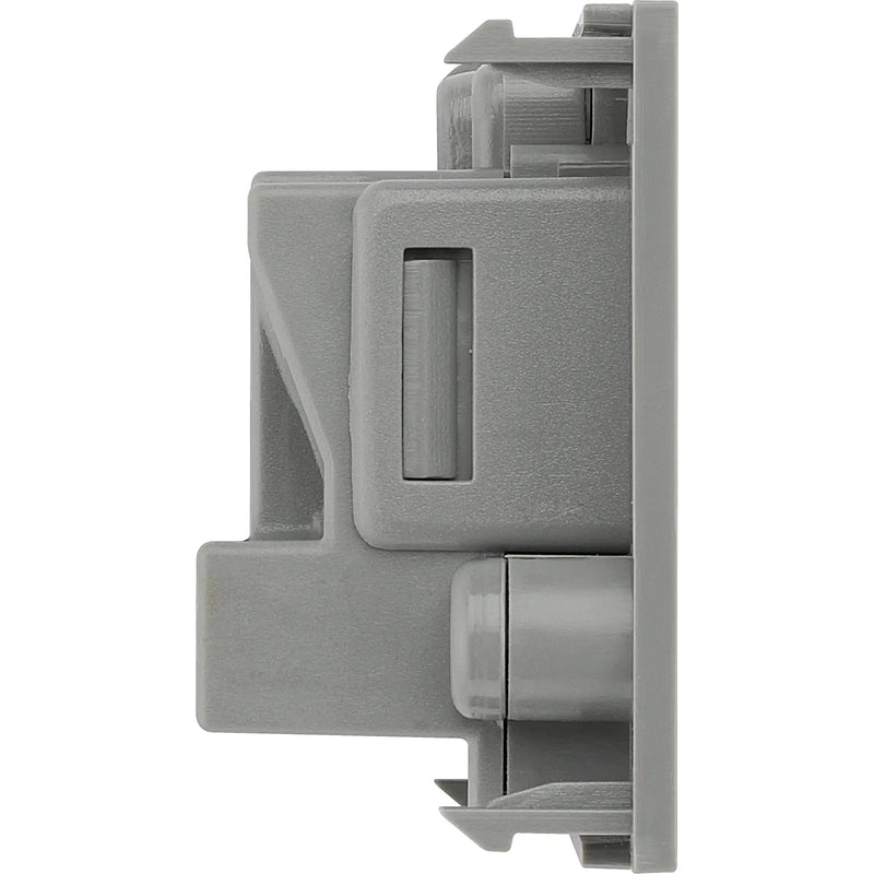 BG Electrical Euro Module - 5A round pin, unswitched socket