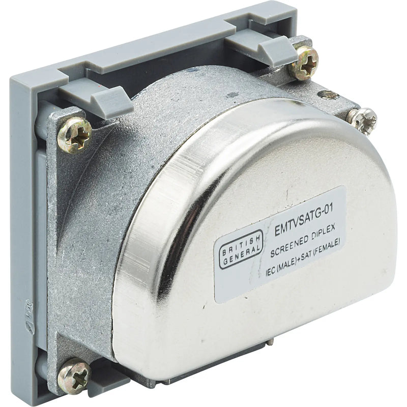 BG Electrical Euro Module - TV and satellite - IEC male radio IEC female