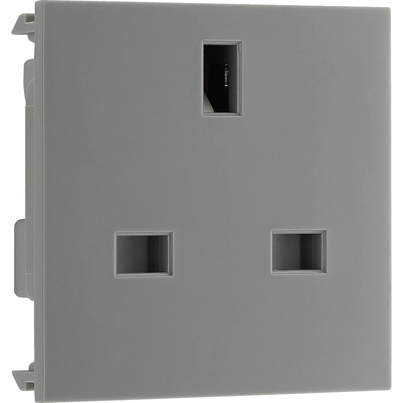 BG Electrical Euro Module - 13A (UK) unswitched socket