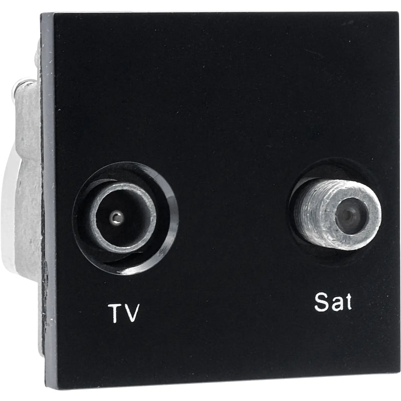 BG Electrical Euro Module - TV and satellite - IEC male radio IEC female