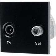 BG Electrical Euro Module - TV and satellite - IEC male radio IEC female