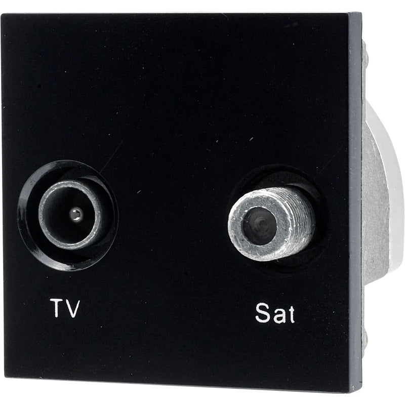 BG Electrical Euro Module - TV and satellite - IEC male radio IEC female