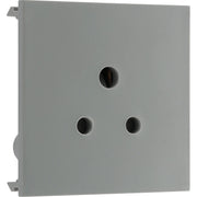 BG Electrical Euro Module - 2A round pin, unswitched socket