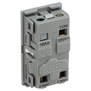 BG Electrical Euro Module - 20 AX 2 way, key switch