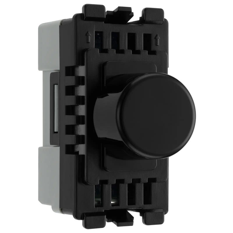 BG Electrical Grid - 2 way, Intelligent Dual Mode Dimmer (EVOLVE BLACK)
