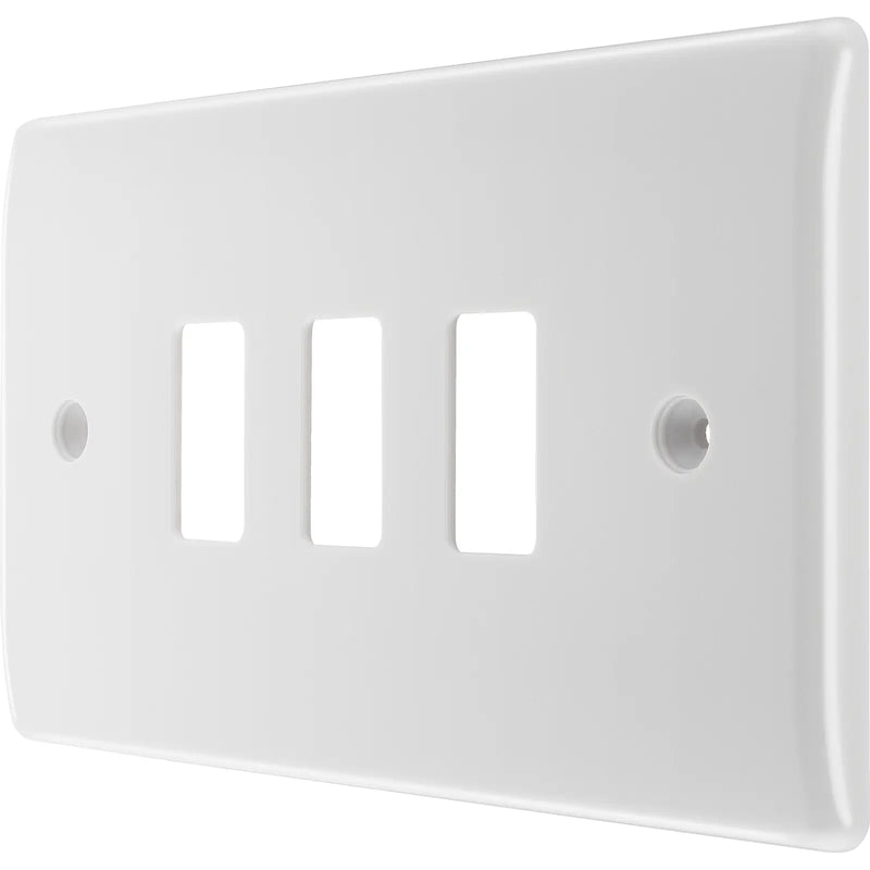 BG Electrical Grid - 3 module, rectangular