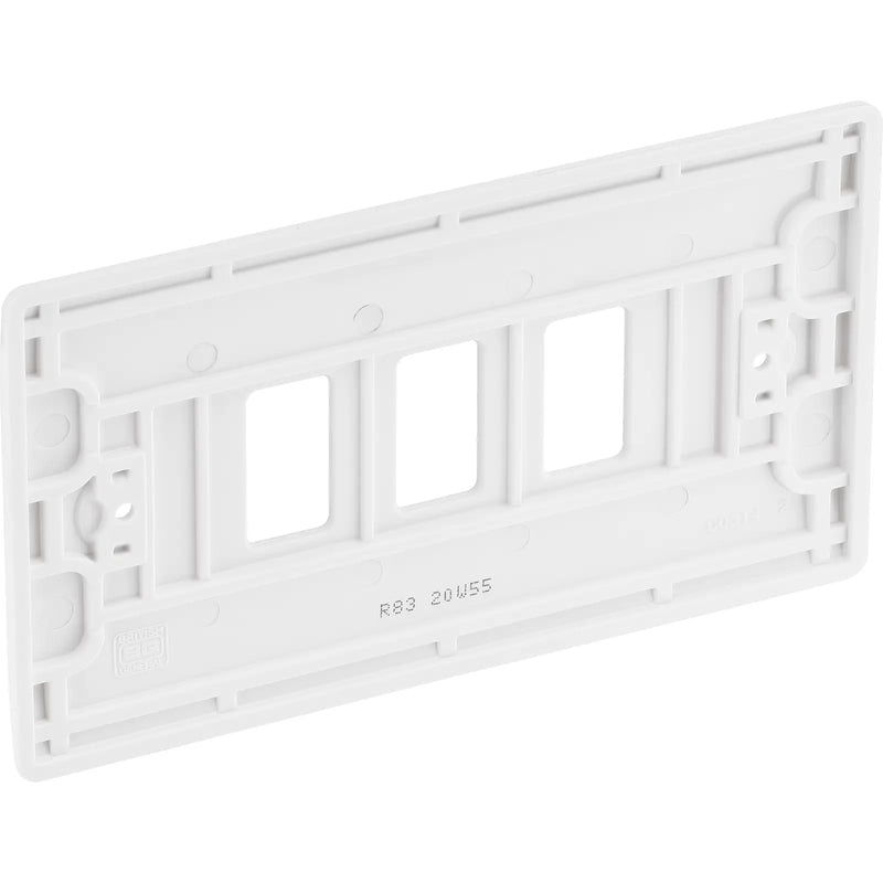 BG Electrical Grid - 3 module, rectangular
