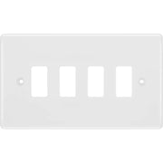 BG Electrical Grid - 4 module, rectangular