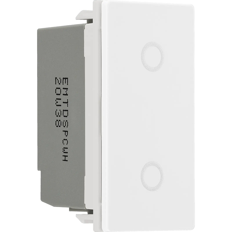 BG Electrical Grid - 2 way, retractive, printed PRESS, centre off