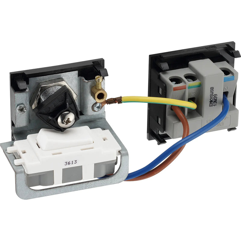 BG Electrical Grid - 4 module, rectangular