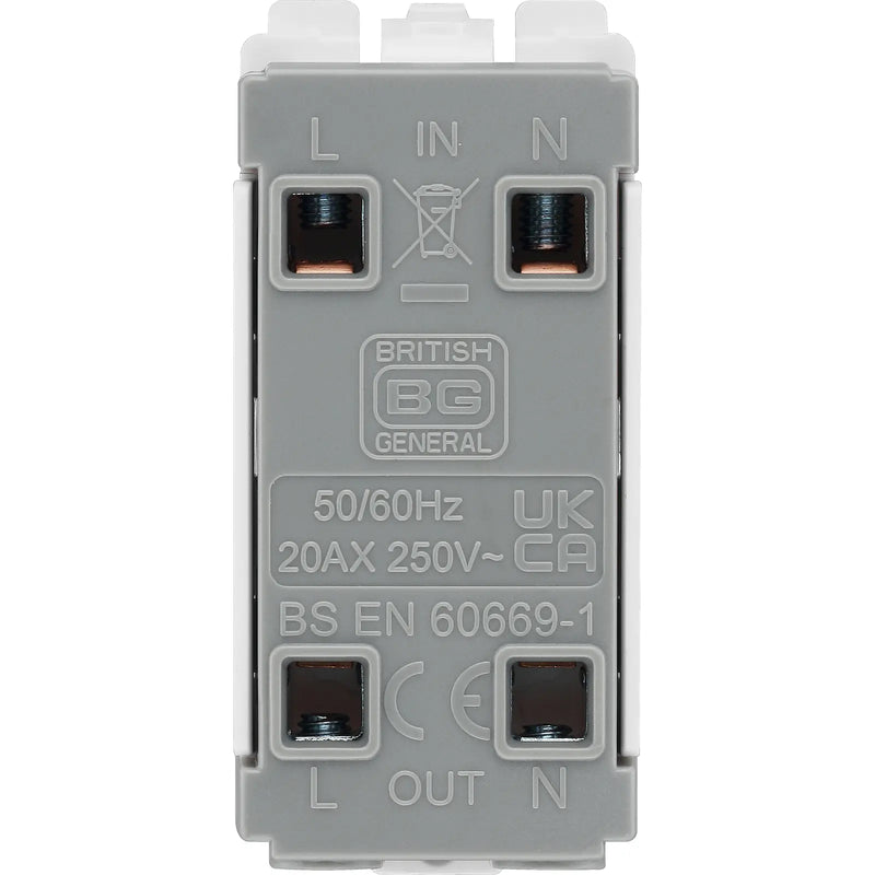 BG Electrical Grid - 2 module, square