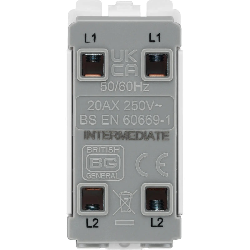 BG Electrical Grid - 2 module, square