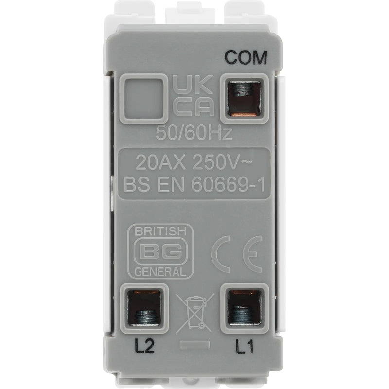 BG Electrical Grid - 2 way, single pole, centre off