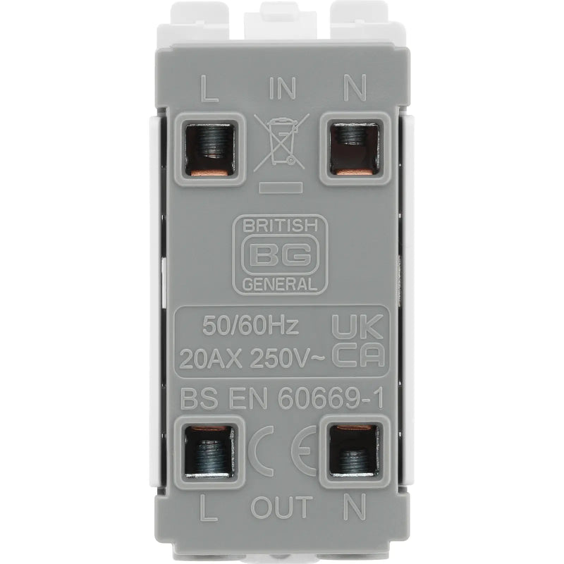 BG Electrical Grid - 3 module, rectangular
