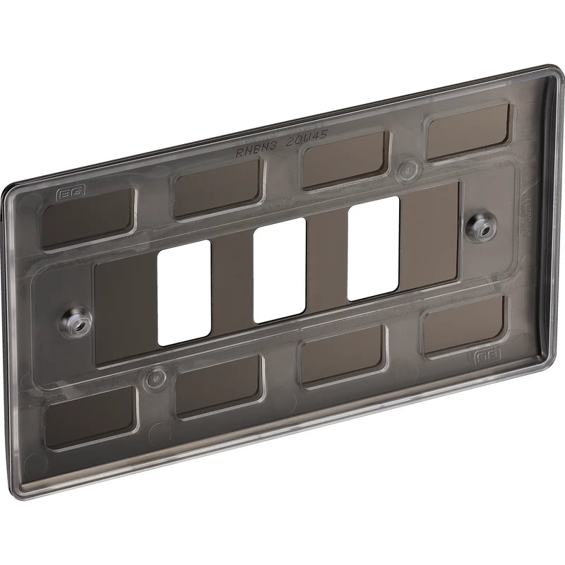 BG Electrical Grid - 3 module, rectangular