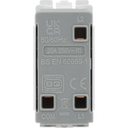 BG Electrical Grid - 2 way, retractive, printed PRESS, centre off
