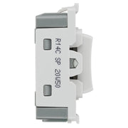 BG Electrical Grid - 2 way, retractive, printed PRESS, centre off