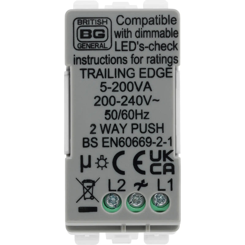 BG Electrical Grid - 2 way, 200W, trailing edge (EVOLVE WHITE)