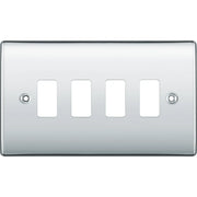 BG Electrical Grid - 4 module, rectangular