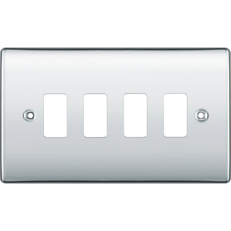 BG Electrical Grid - 4 module, rectangular
