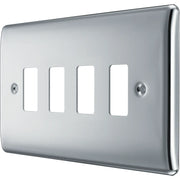 BG Electrical Grid - 4 module, rectangular
