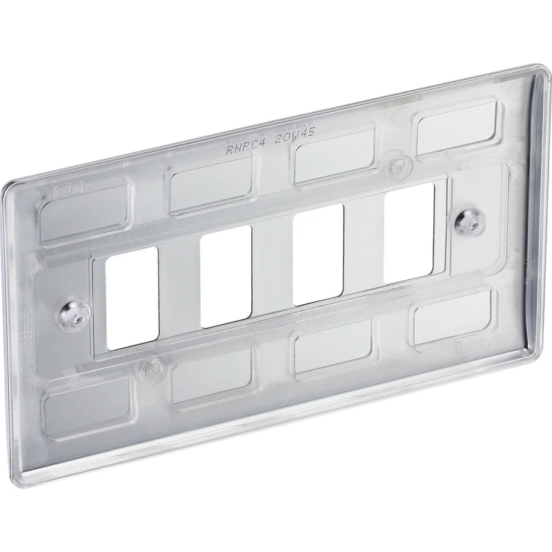 BG Electrical Grid - 4 module, rectangular
