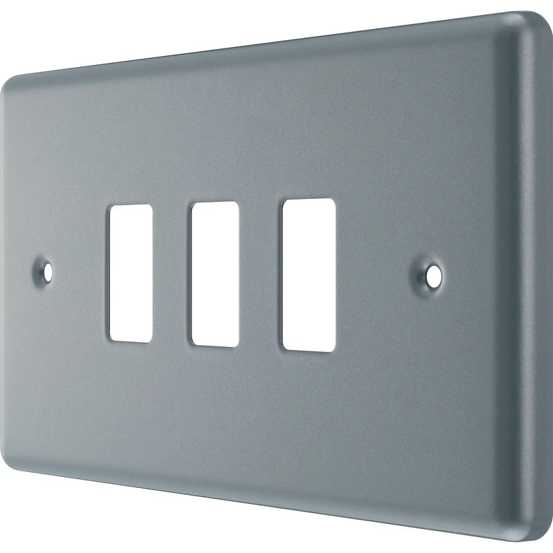 BG Electrical Grid - 3 module, rectangular