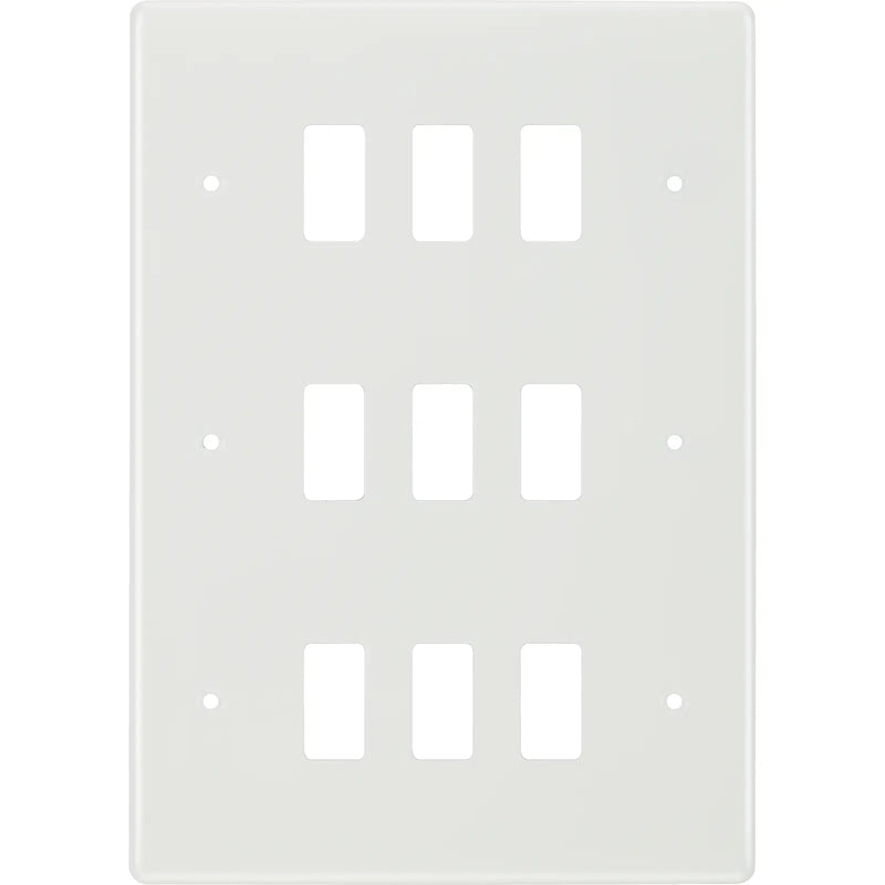 BG Electrical Grid - 9 module, rectangular