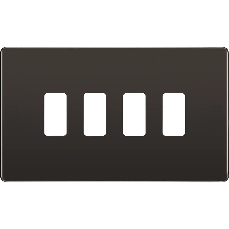 BG Electrical Grid - 4 module, rectangular