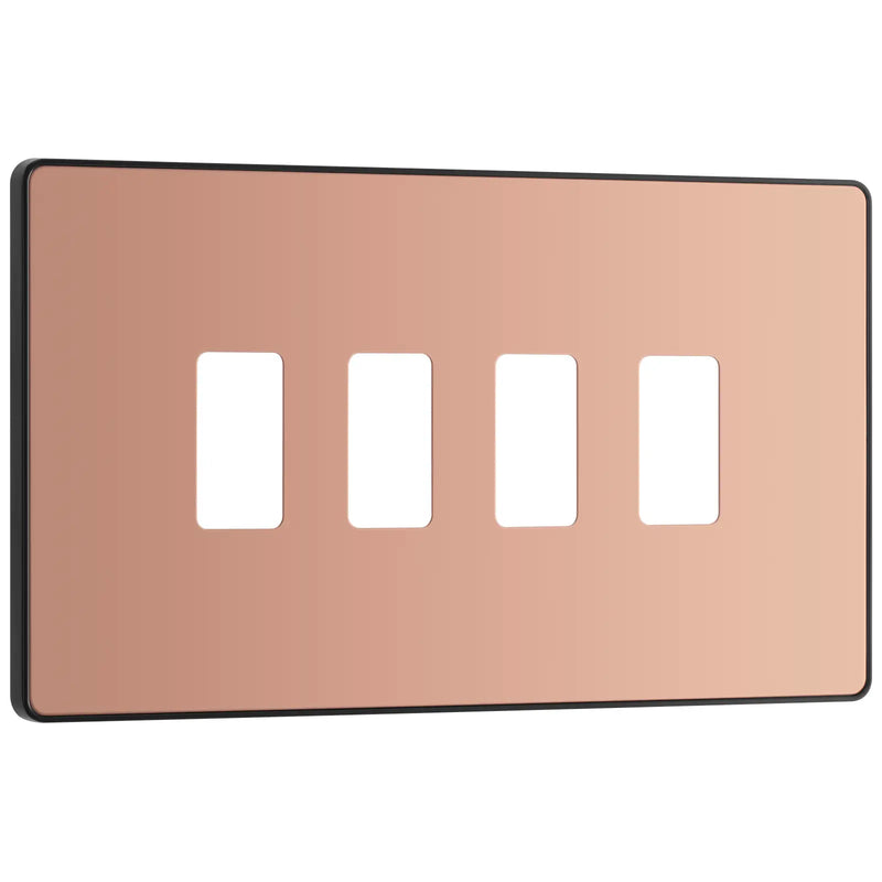 BG Electrical Grid - 4 module, rectangular